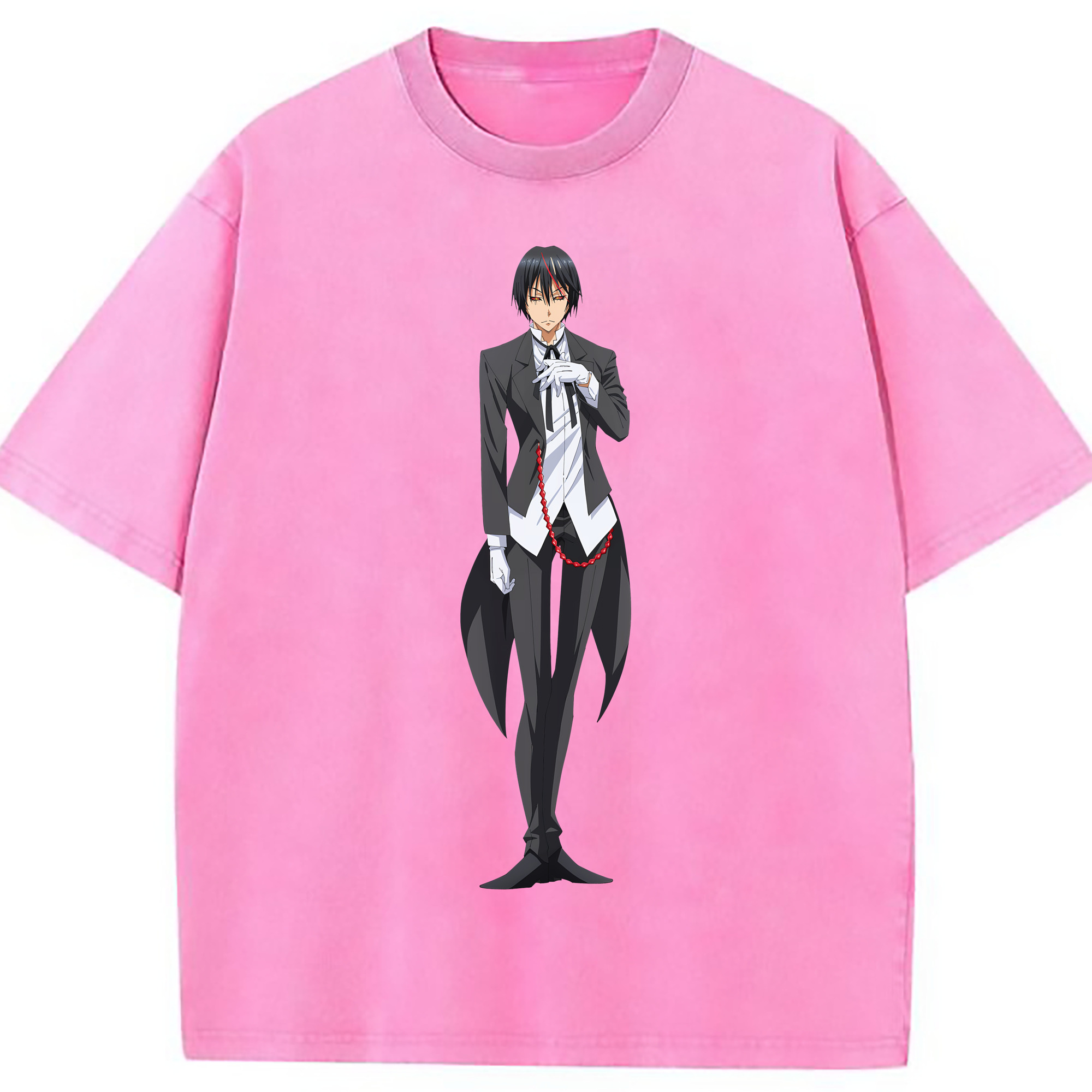 （画像用） 転スラ Regarding Reincarnated to Slime 綿100% ヴィンテージ風 半袖Tシャツ（フロントプリント）